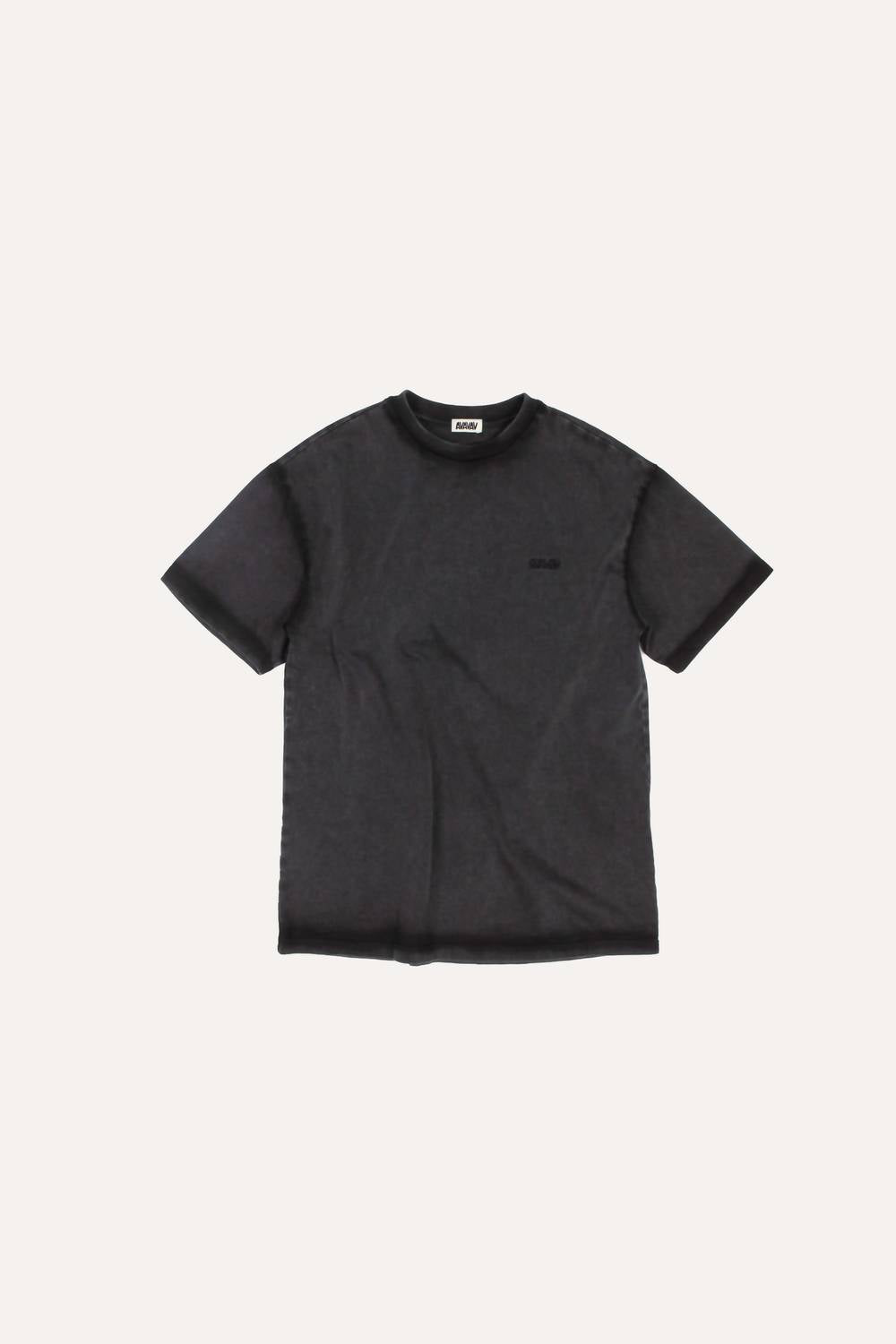 Avavav Unisex Theo Embroidered Logo T-shirt in faded black - men's t-shirt - view 4