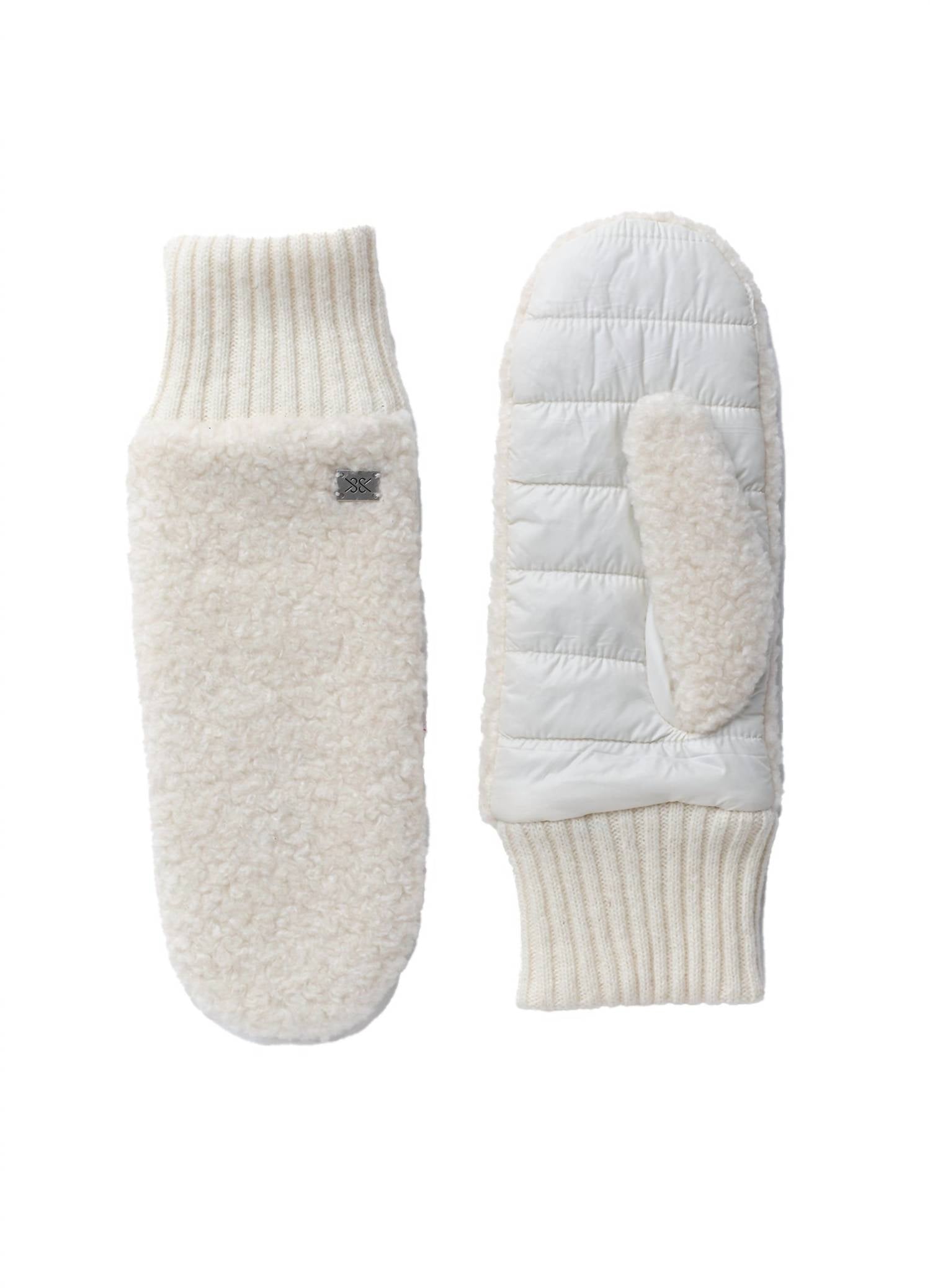 SOIA&KYO Women's Alina Mittens in powder - women's accessory