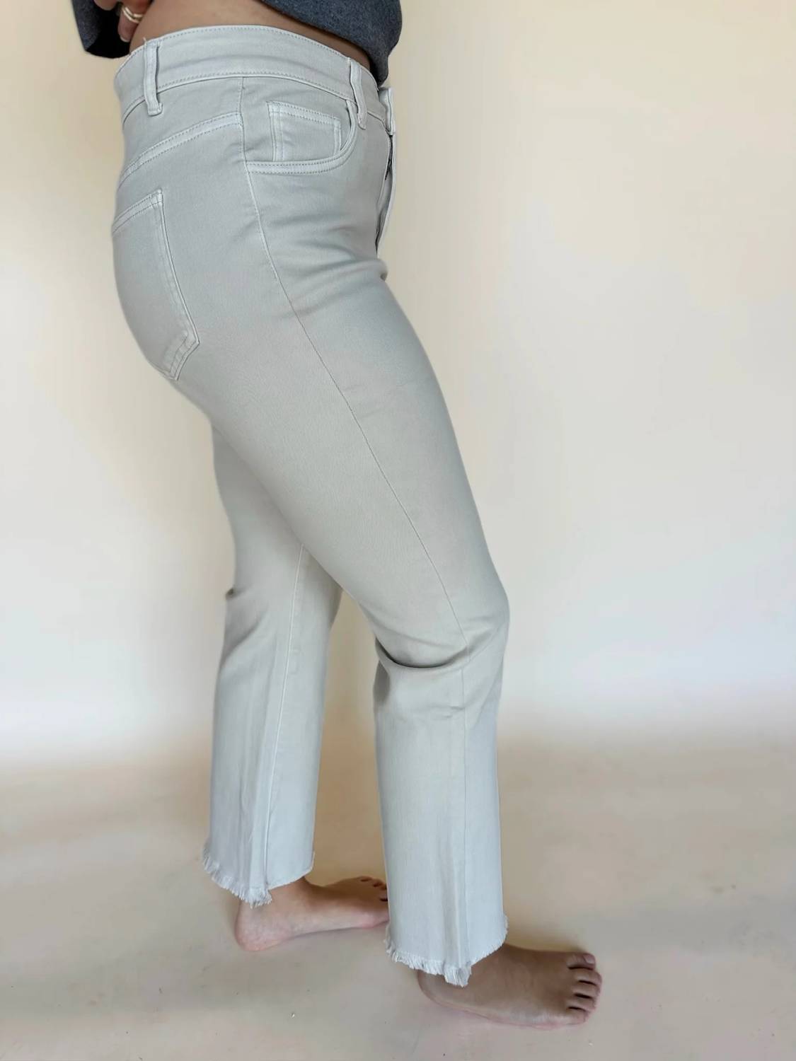 Coco + Carmen - Genesis Frayed Ankle Bootcut Jeans
