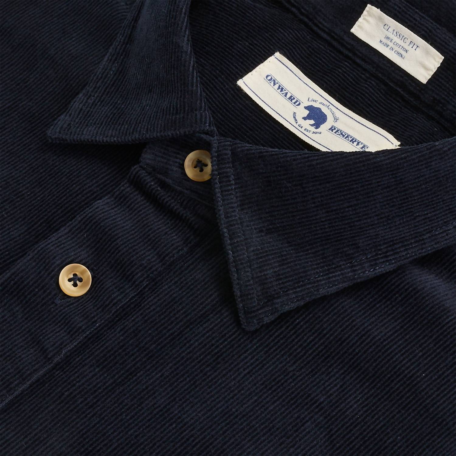 Onward Reserve - Men's Stretch Cord Half Button Shirt