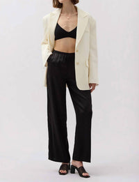 Richer Poorer - Silk Satin Wide Leg Pant