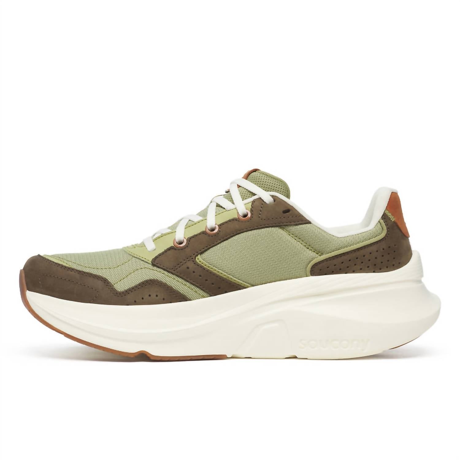 SAUCONY Men's Guide Metro Running Shoes in mosstone - men's shoe - detail view