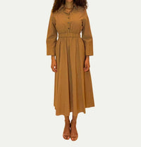 No. 6 Crosby Dress in tan - women's dress