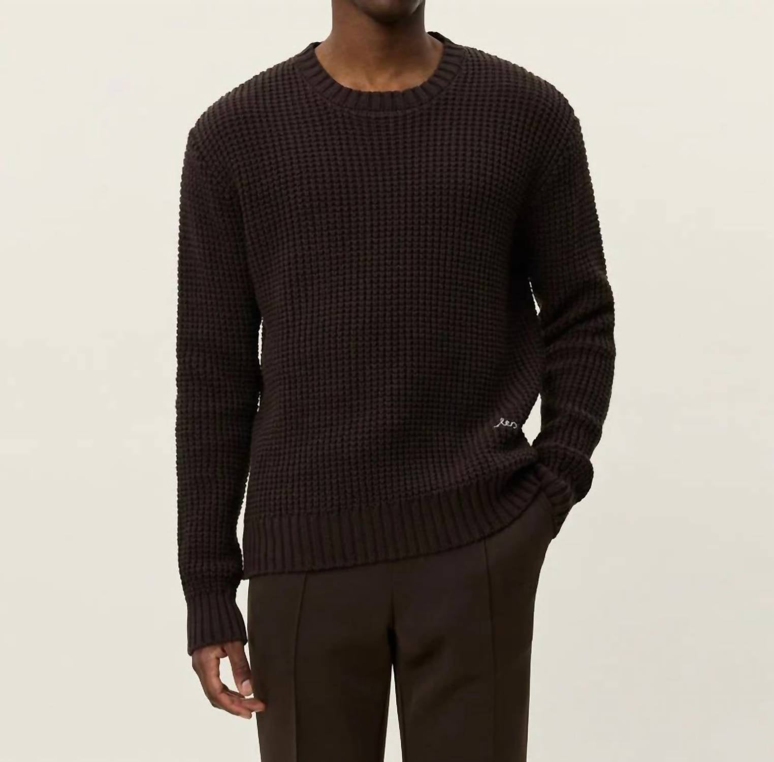Les Deux - Alvin Waffle Crewneck Knit Sweater