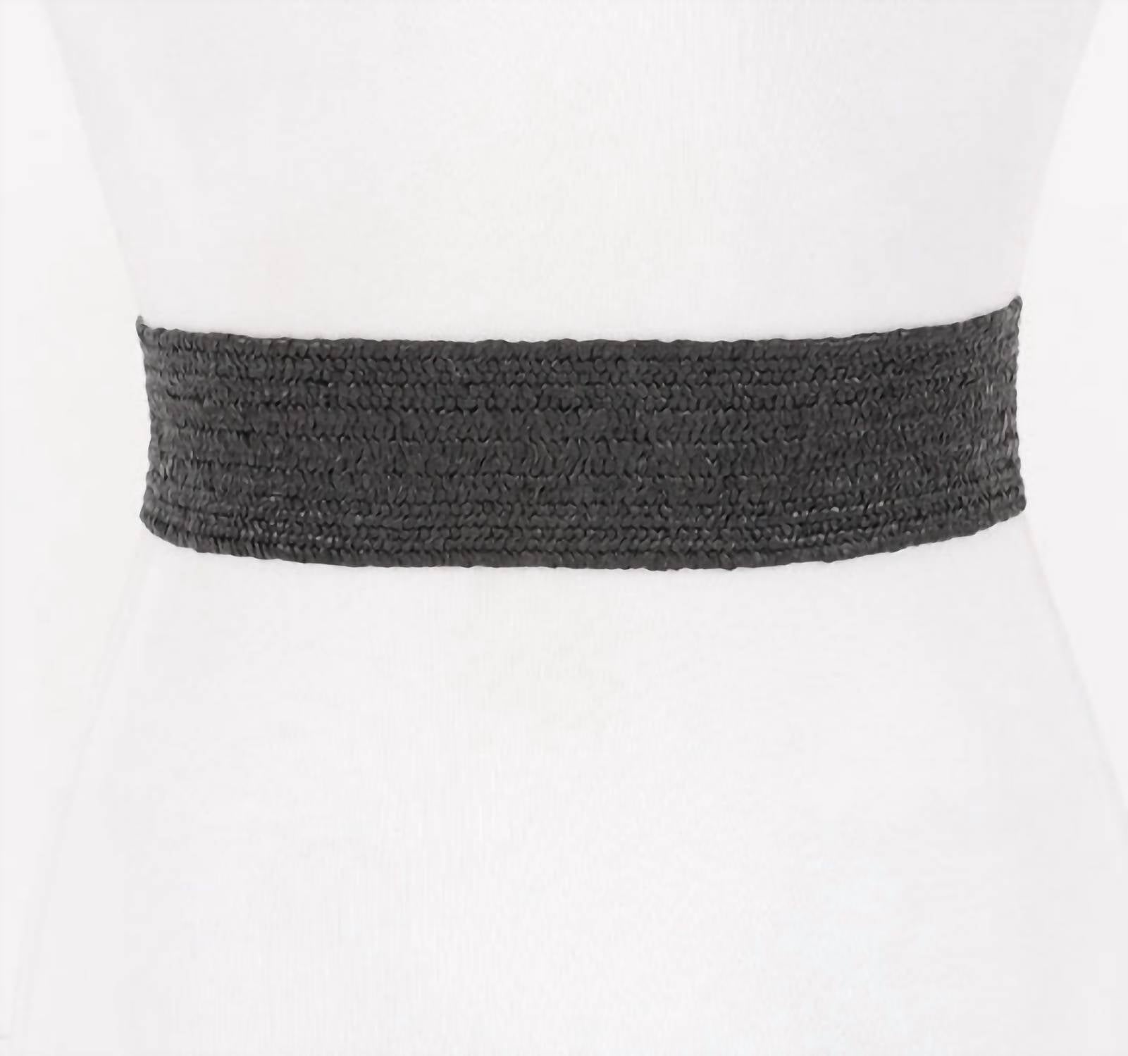 3Am By H&D Accessories - Women's Square Metal Buckle Elastic Belt