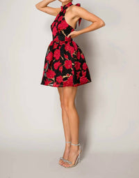 B.Right - Fit & Flare Halter Dress