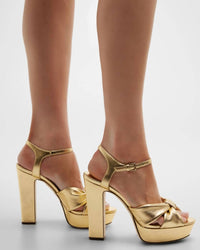Jimmy Choo - Women's Leather Platform Sandals