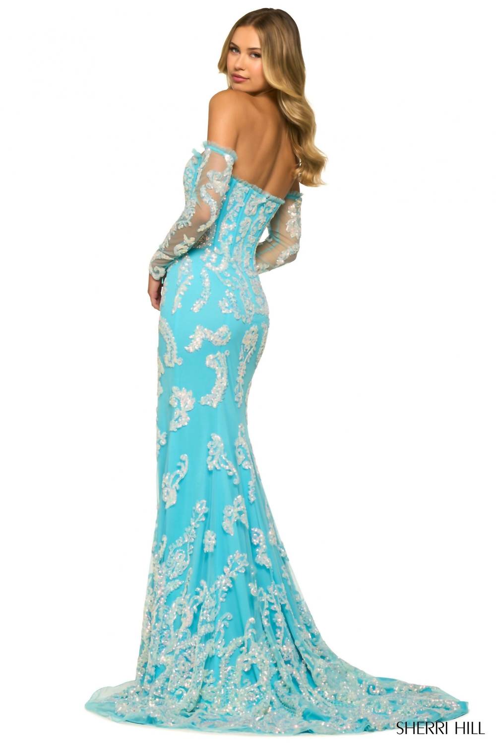 Sherri Hill - Strapless Fitted Gown