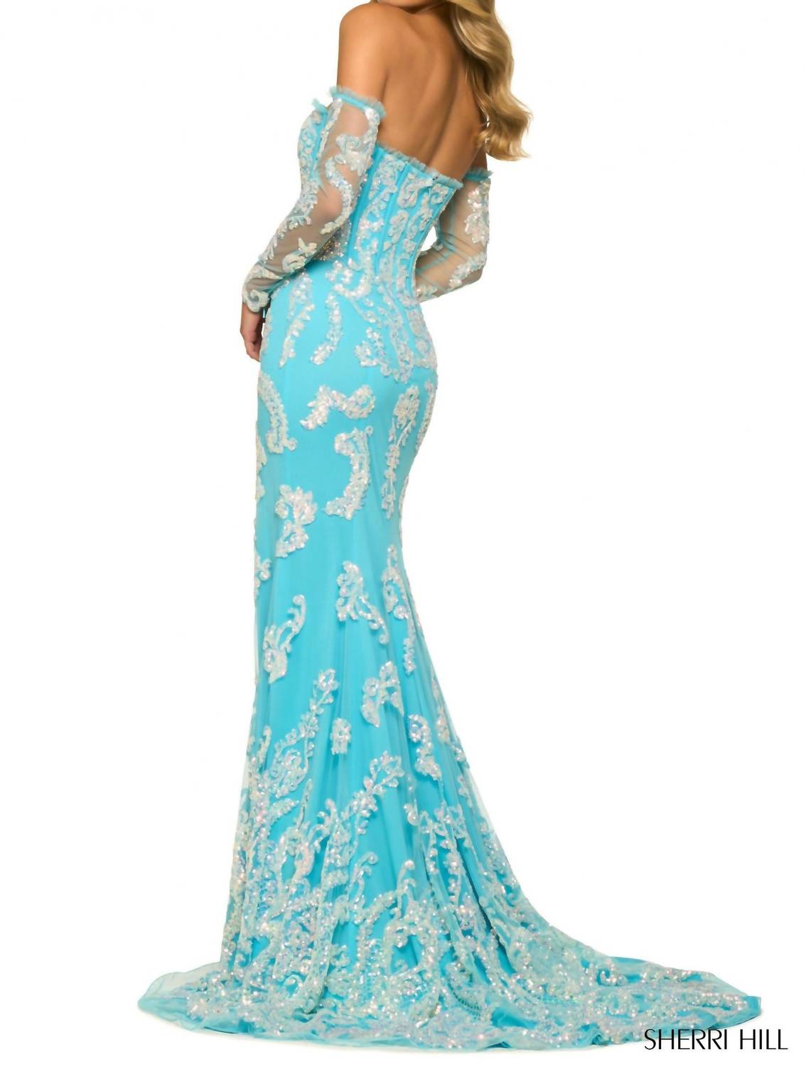 Sherri Hill - Strapless Fitted Gown