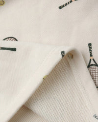 Rylee + Cru Raglan Dress in white 1 - kids' dress - alternate view