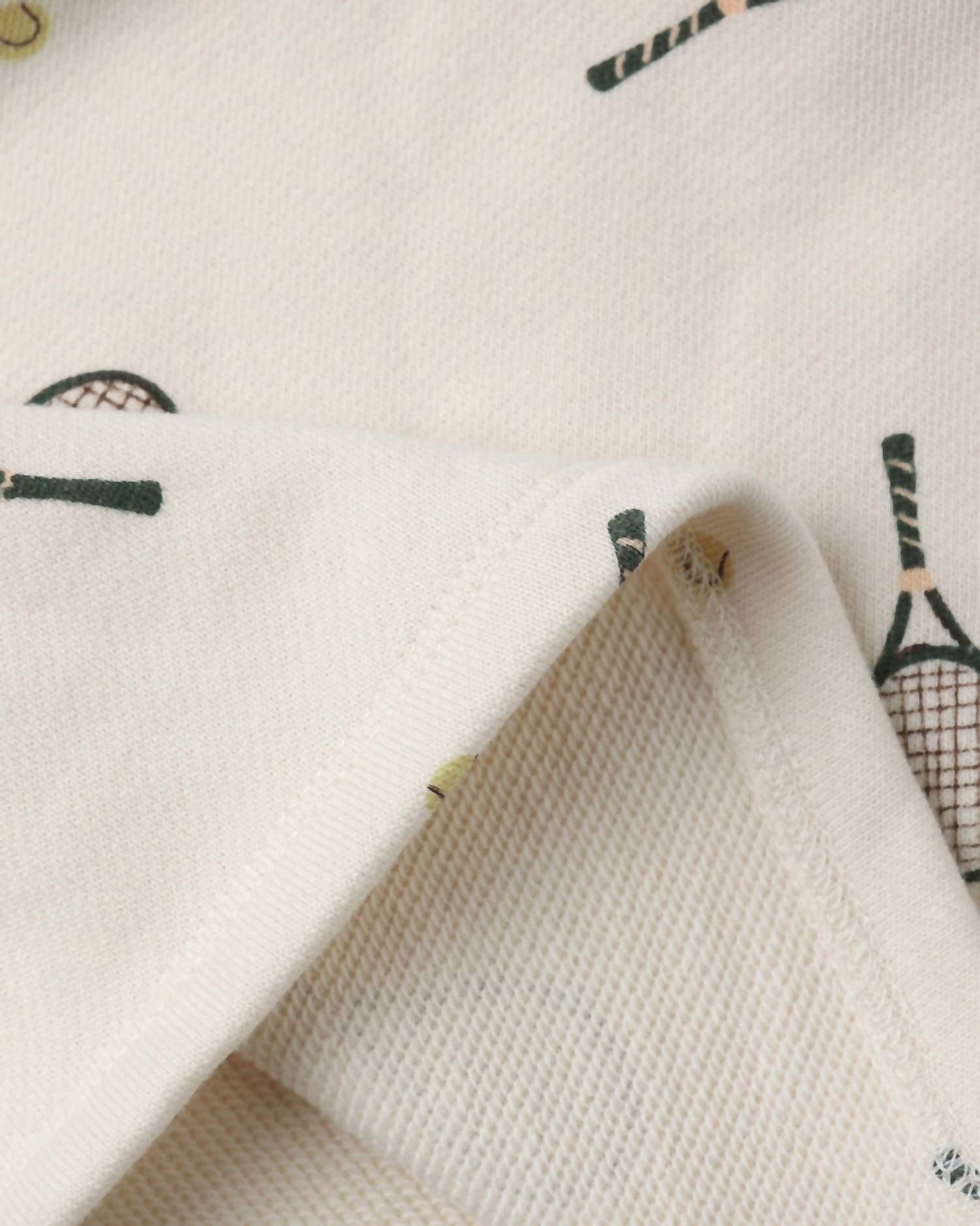 Rylee + Cru Raglan Dress in white 1 - kids' dress - alternate view