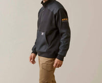 ARIAT Rebar Workman Duracanvas 1/4 Zip Sweatshirt in black - men's shirt - view 5