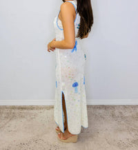 Queen Of Sparkles - Sea Icon Knit Pailette Tank Midi Dress
