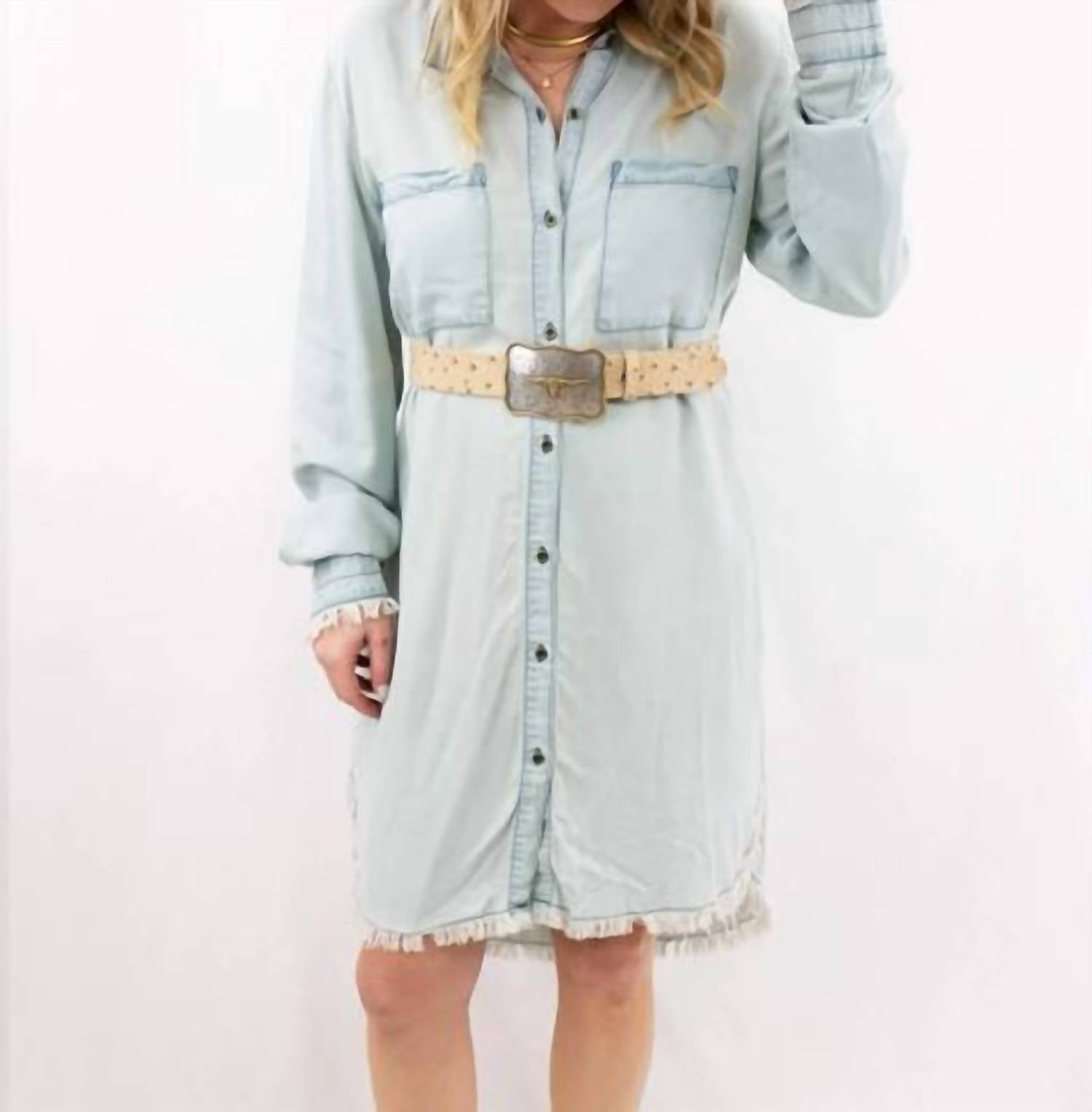 Trend:Notes - Easy Does It Oversized Shirt Mini Dress