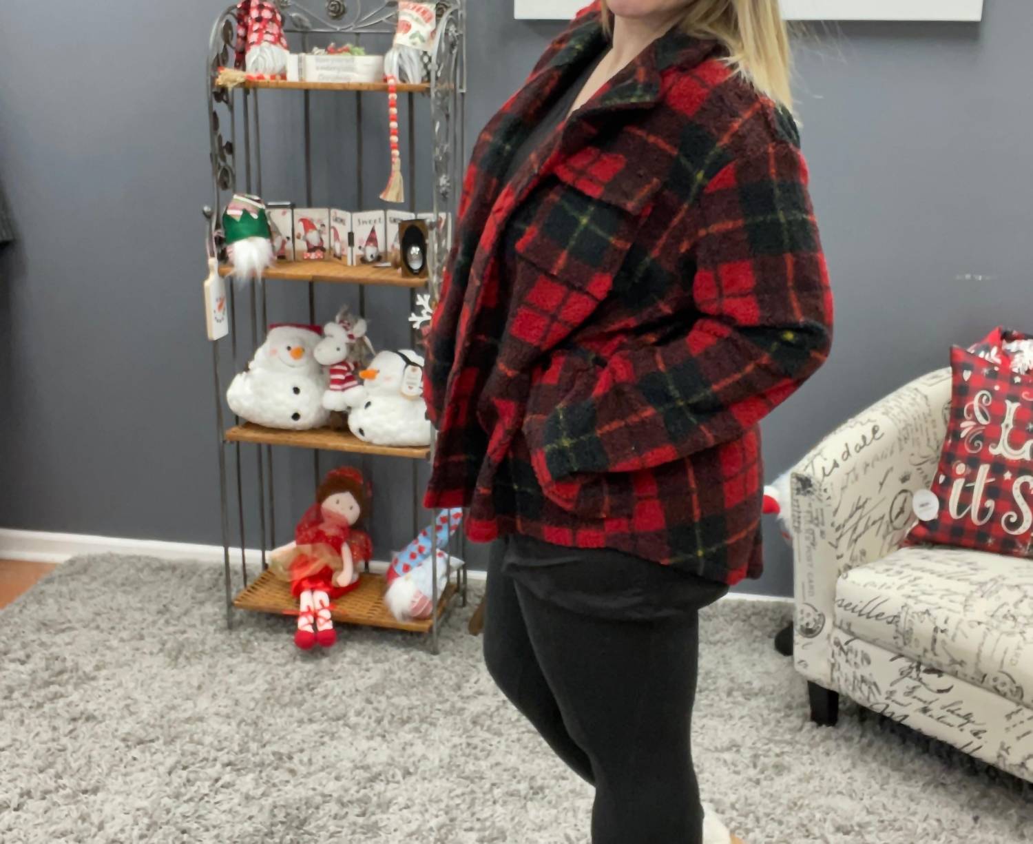 Blakeley - Plaid Sherpa Jacket