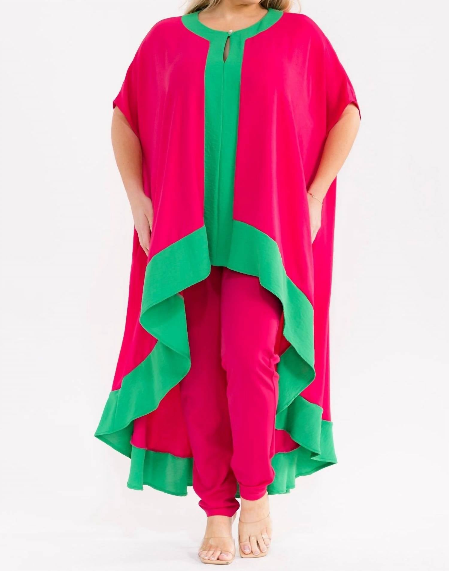 Karen T Design - Flowy High-low Tunic Set