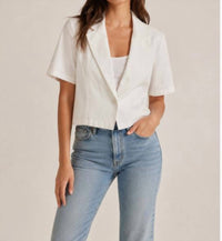J. Society - Twill Short Sleeve One Button Blazer