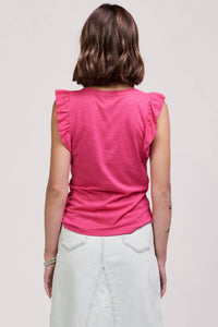 Another Love - Akiko Ruffle Cap Sleeves Top