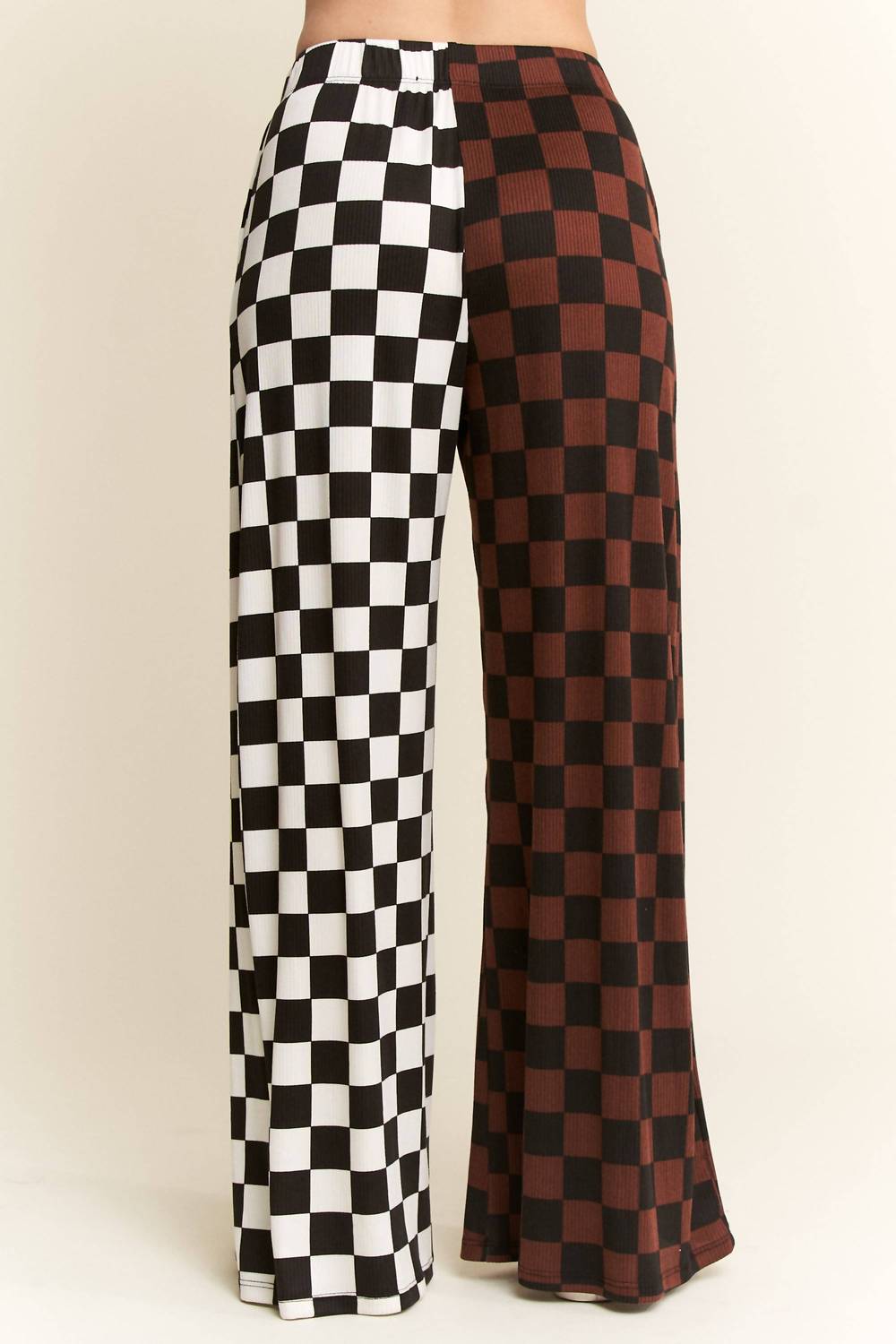 Jade By Jane - Split Decision Checkered Pants - Plus