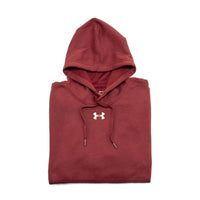 UNDER ARMOUR Men's Hustle Fleece Hoodie in cardinal - men's shirt - detail view
