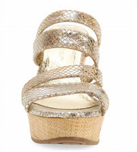 CHOCOLAT BLU Women's Wavy Wedge Sandals in tan - women's sandal - view 7