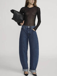Frame - Mesh Polka Dot Top