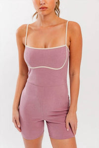 Le Lis - Contrast Binding Rib Romper