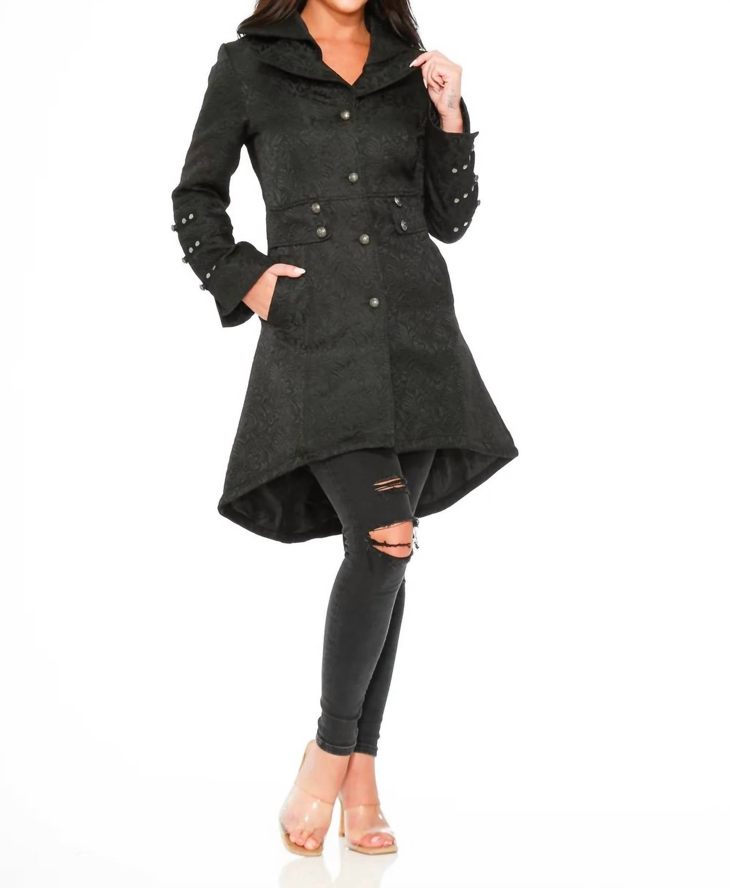 Orchid Bloom - Brocade Hilo Coat With Linen