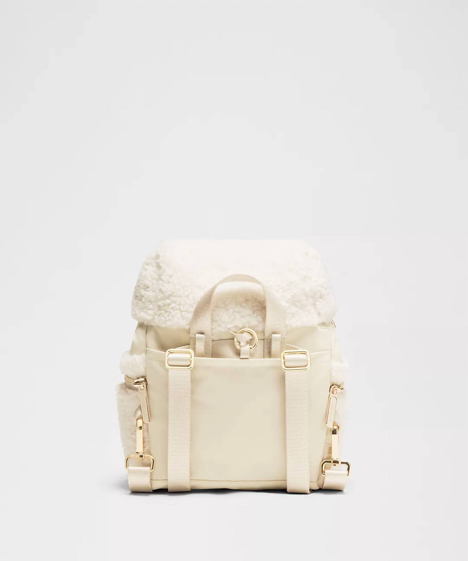 lululemon Wonderlust Mini Fleece Backpack in nati ltiv - women's bag - detail view