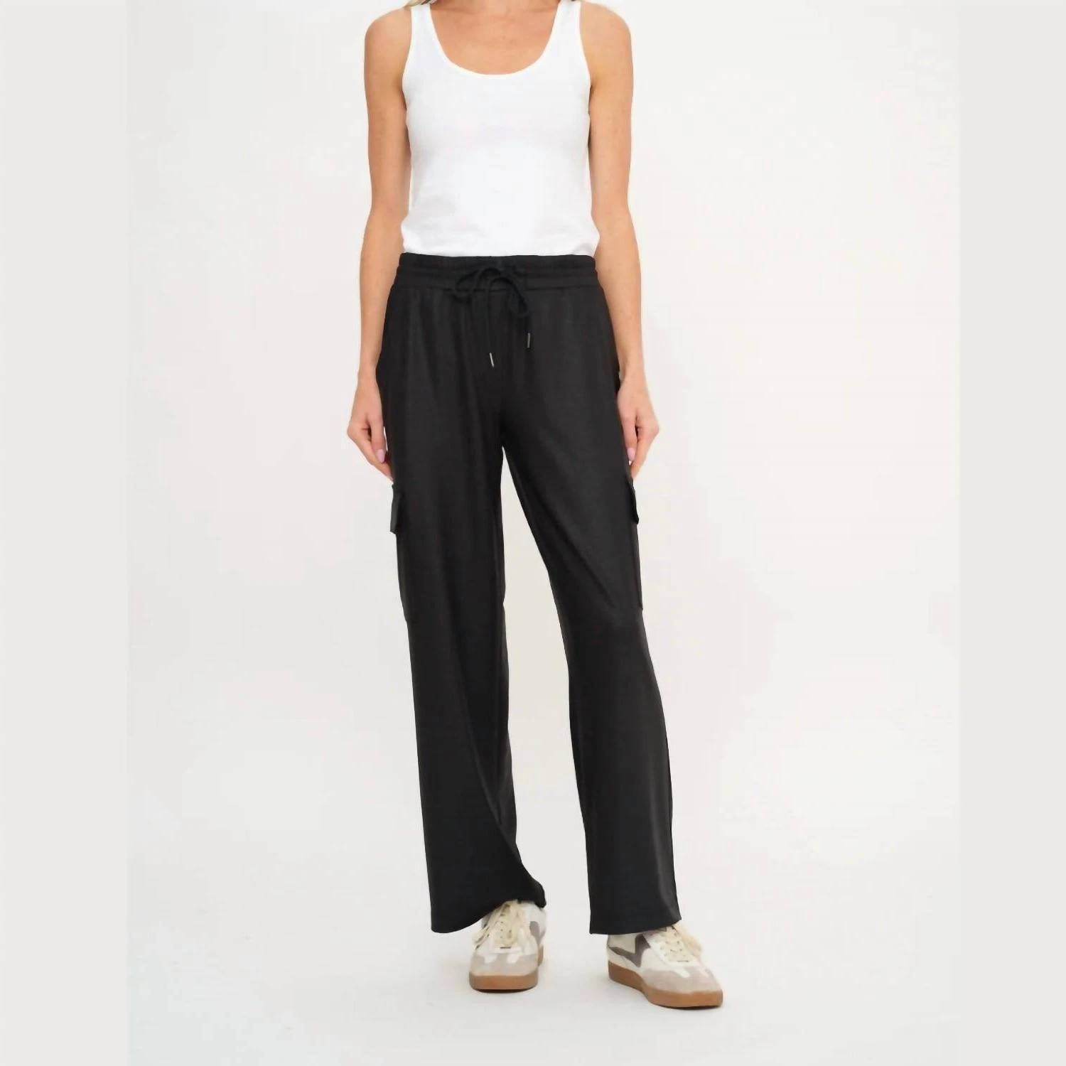 Six/Fifty - Coated Cargo Headliner Straight Pants