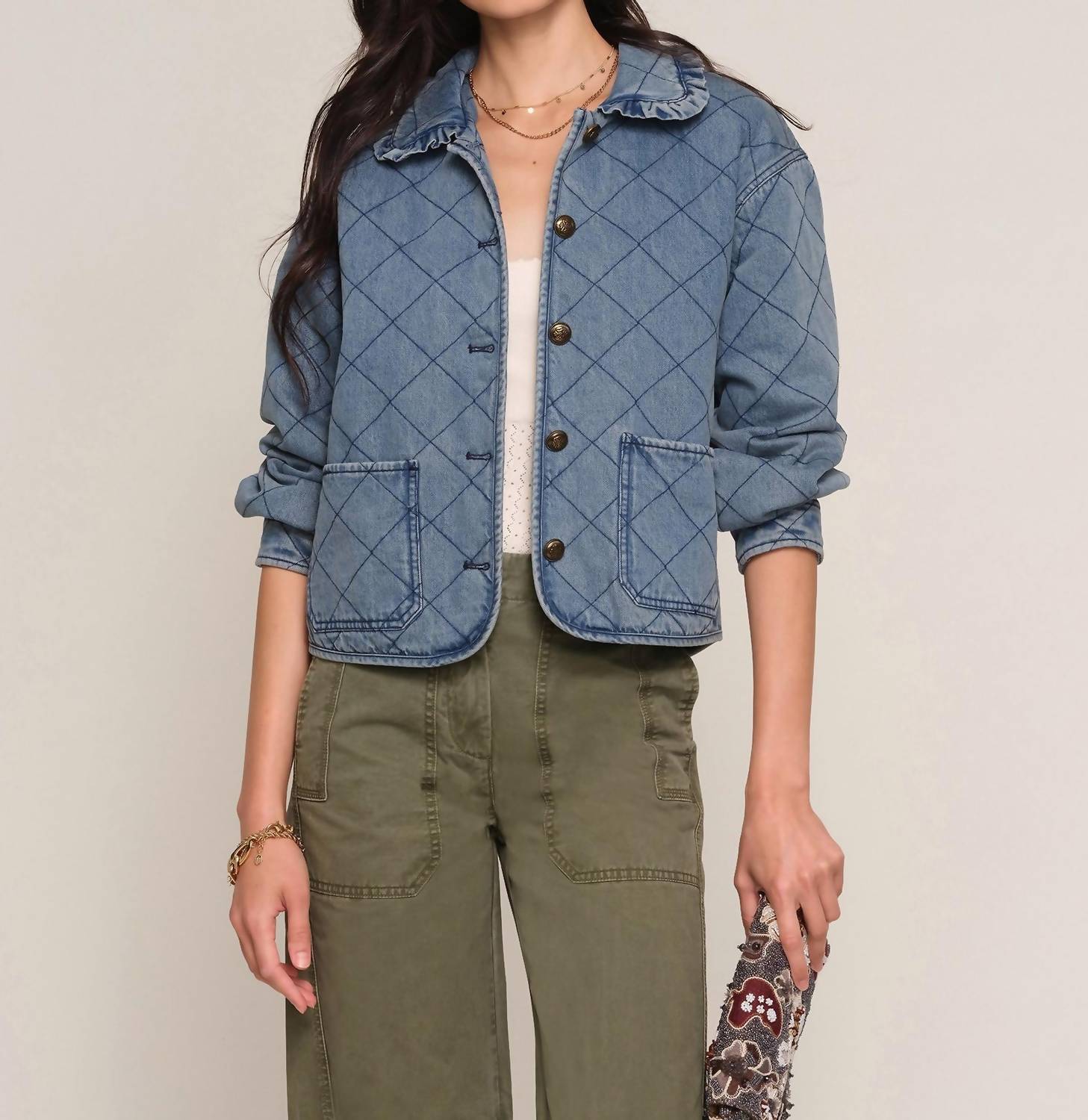 Heartloom - Miller Button Front Long Sleeve Jacket