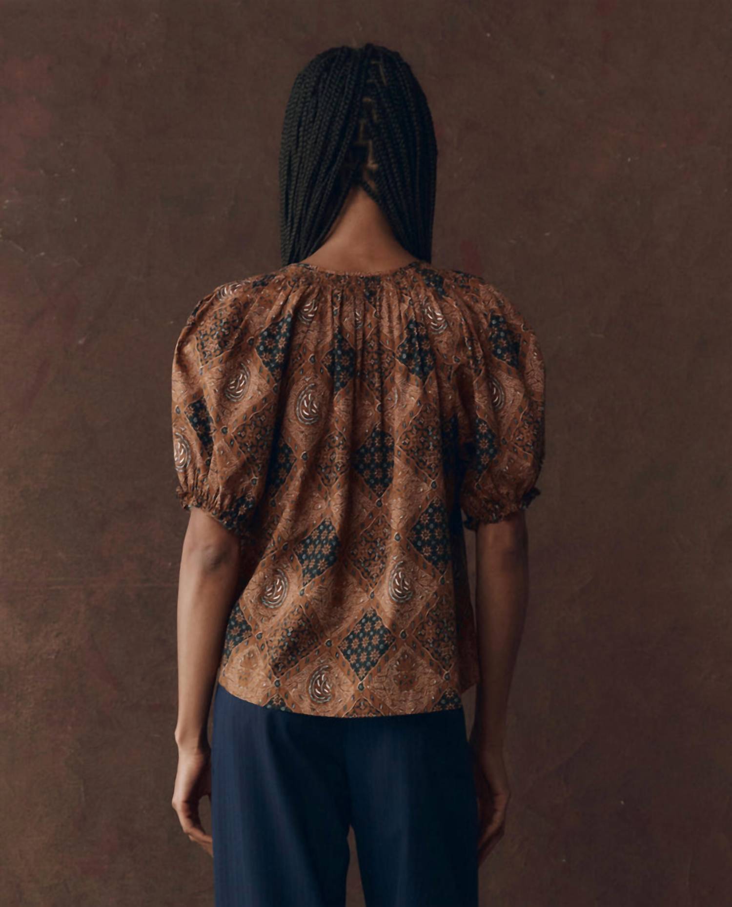 The Great. - Moorland Puff-sleeve Top