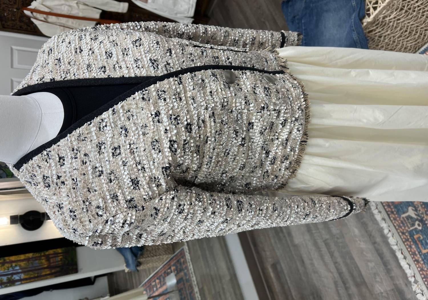 Forte Forte - Women's Tweed Jacquard Cropped Jacket