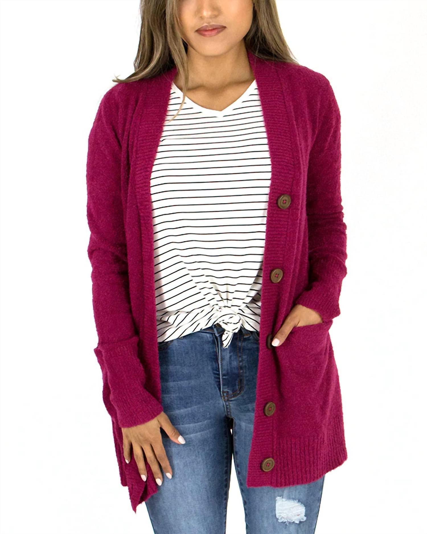 Grace And Lace - Bambü Button Cardigan