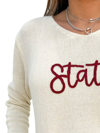 Pearls & Camo - Varsity State Game Day Sweater