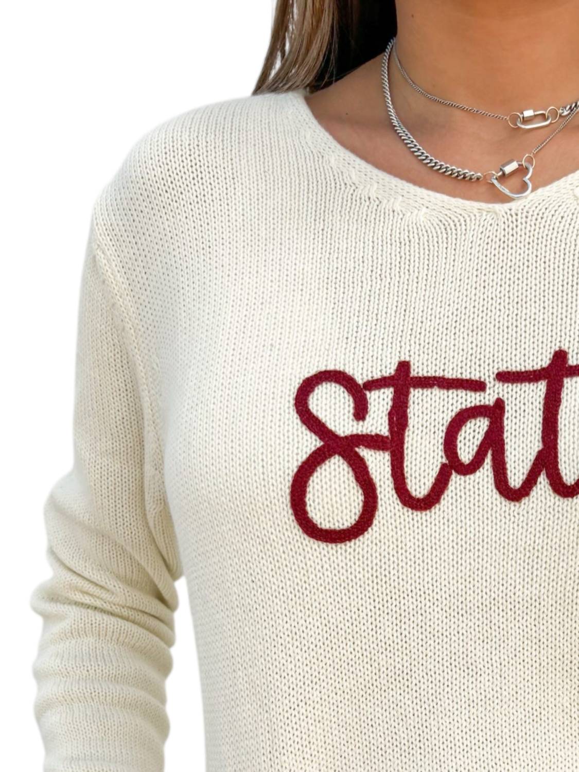 Pearls & Camo - Varsity State Game Day Sweater