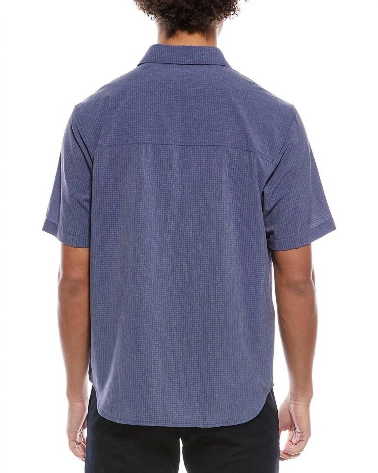 TOMMY BAHAMA Coast Venice Vines Shirt in dark bluestone - men's shirt - detail view