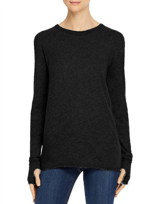 Enza Costa - Cashmere Fitted Cuffed Long Sleeve Top