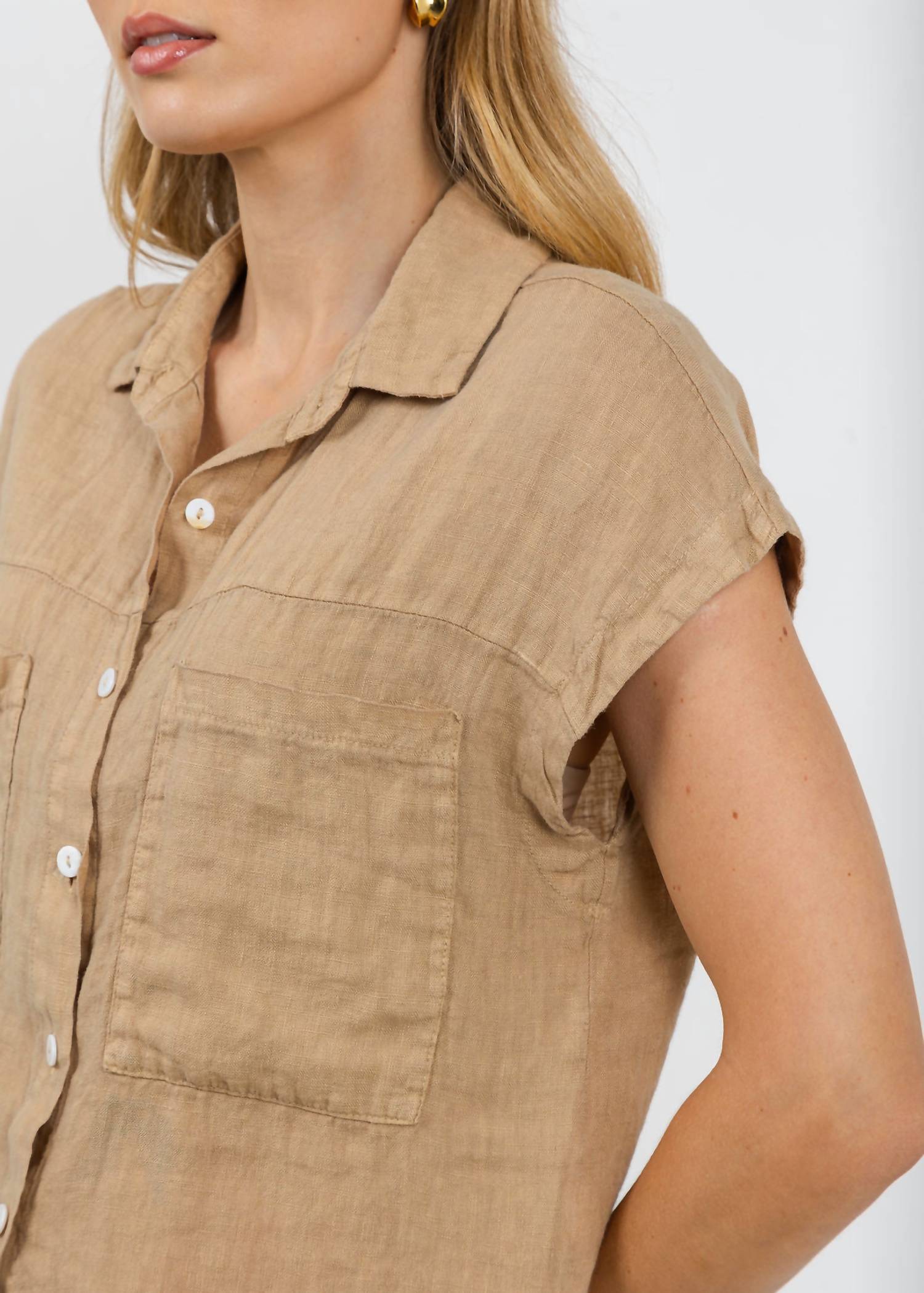 Elliott Lauren - Effie Short Sleeve Linen Shirt