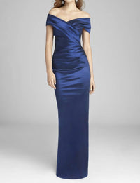 Teri Jon - Off The Shoulder Stretch Portrait Gown