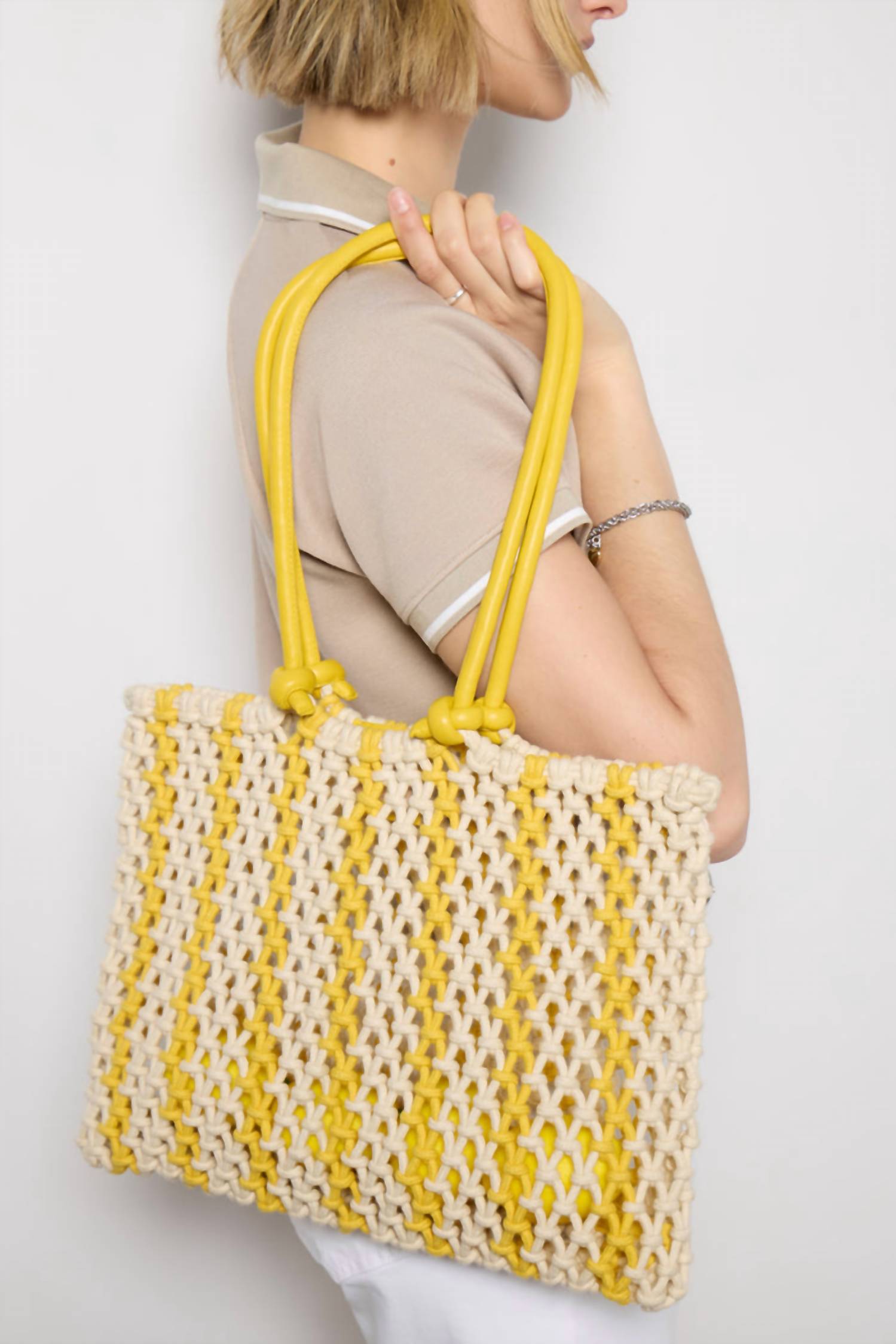 Clare V. - Women's Sandy Mesh Tote Beach Bag