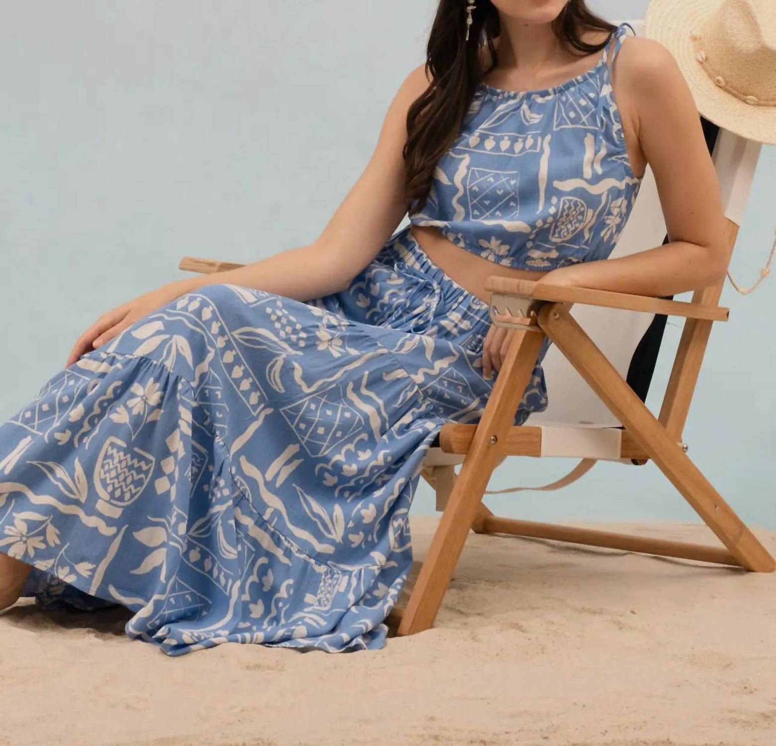 Blu Pepper - Catina Floral Midi Skirt