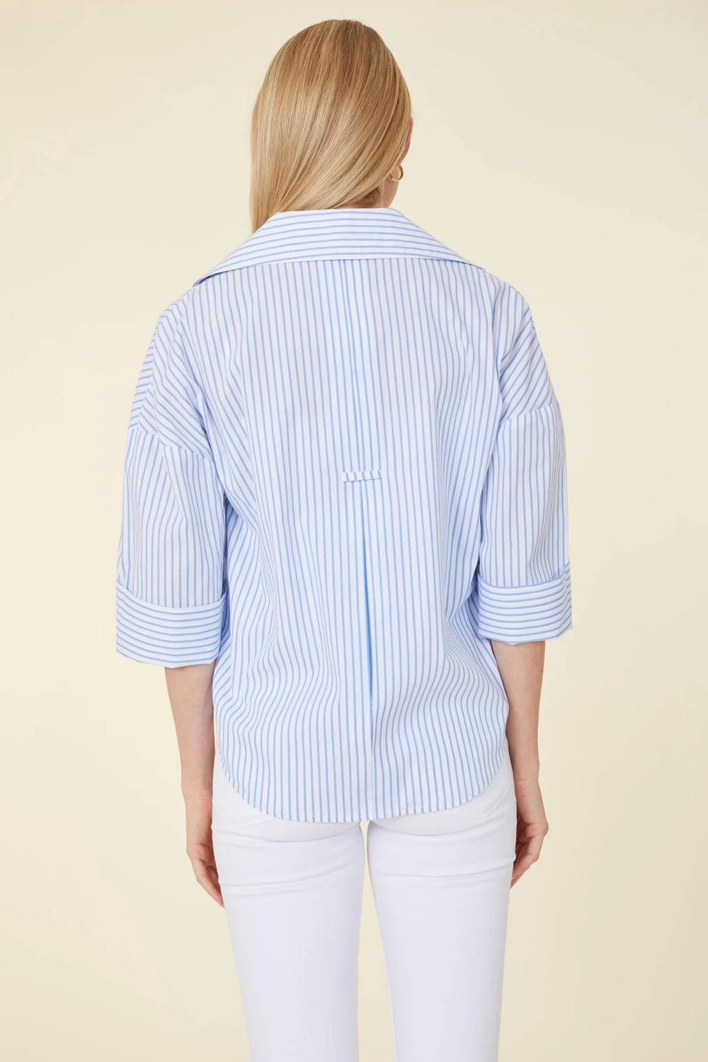 Dolce Cabo - Three Quarter Sleeve Stripe Shirt