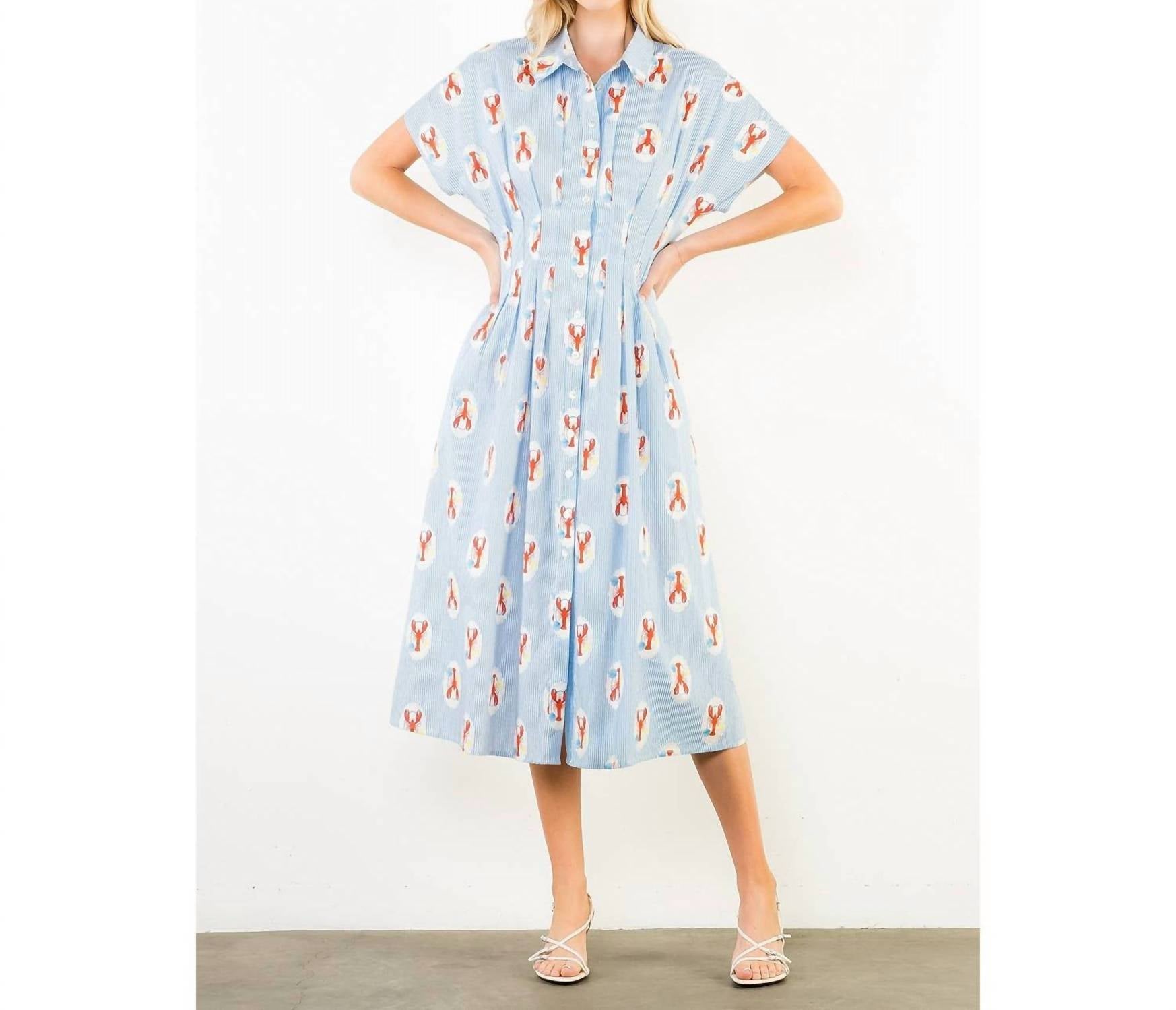 Thml - Lobster Stripe Midi Dress