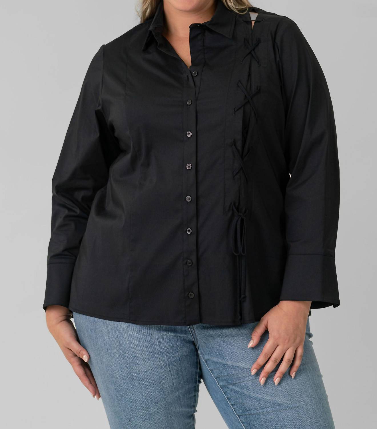 Finley - Lace Up Top
