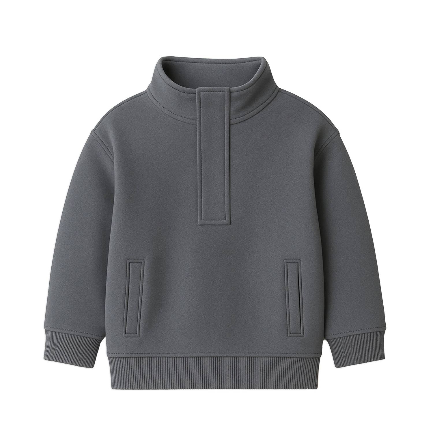 Colored Organics - Kid's Eunan Fleece Half Zip Pullover Sweatshirt