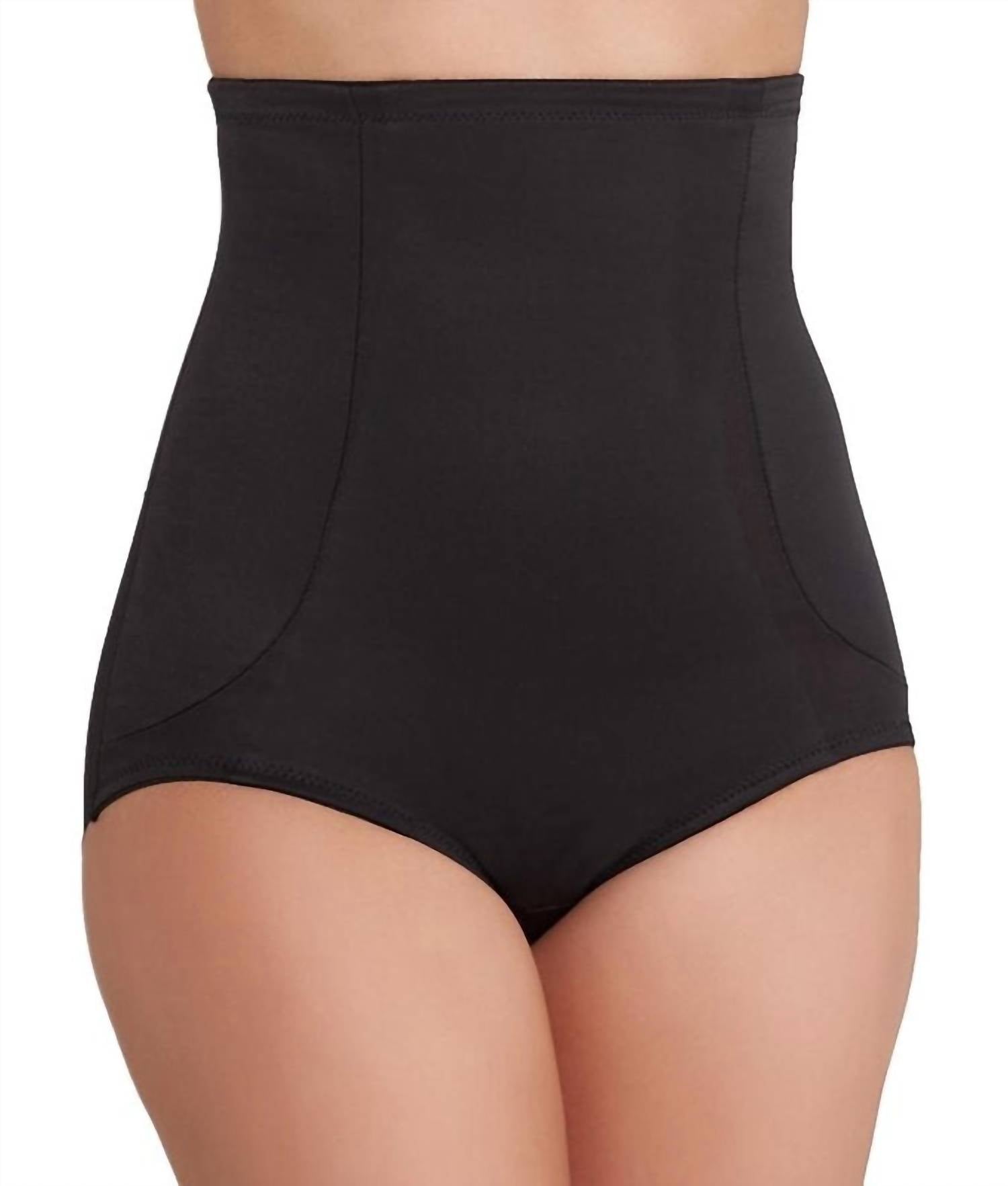 Miraclesuit Back Magic Extra Firm Control Full Hip Brief in black - women's intimate