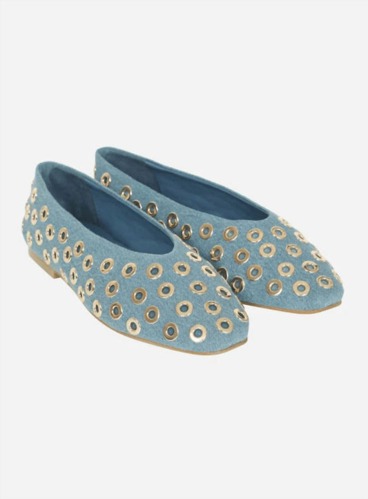 Berenice - Women's Stud Ballerina Flats