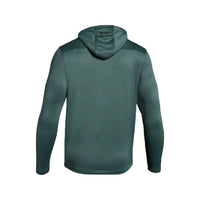 UNDER ARMOUR Men's Tech Terry Mtn Graphic Hoodie in toddy green - men's shirt - detail view