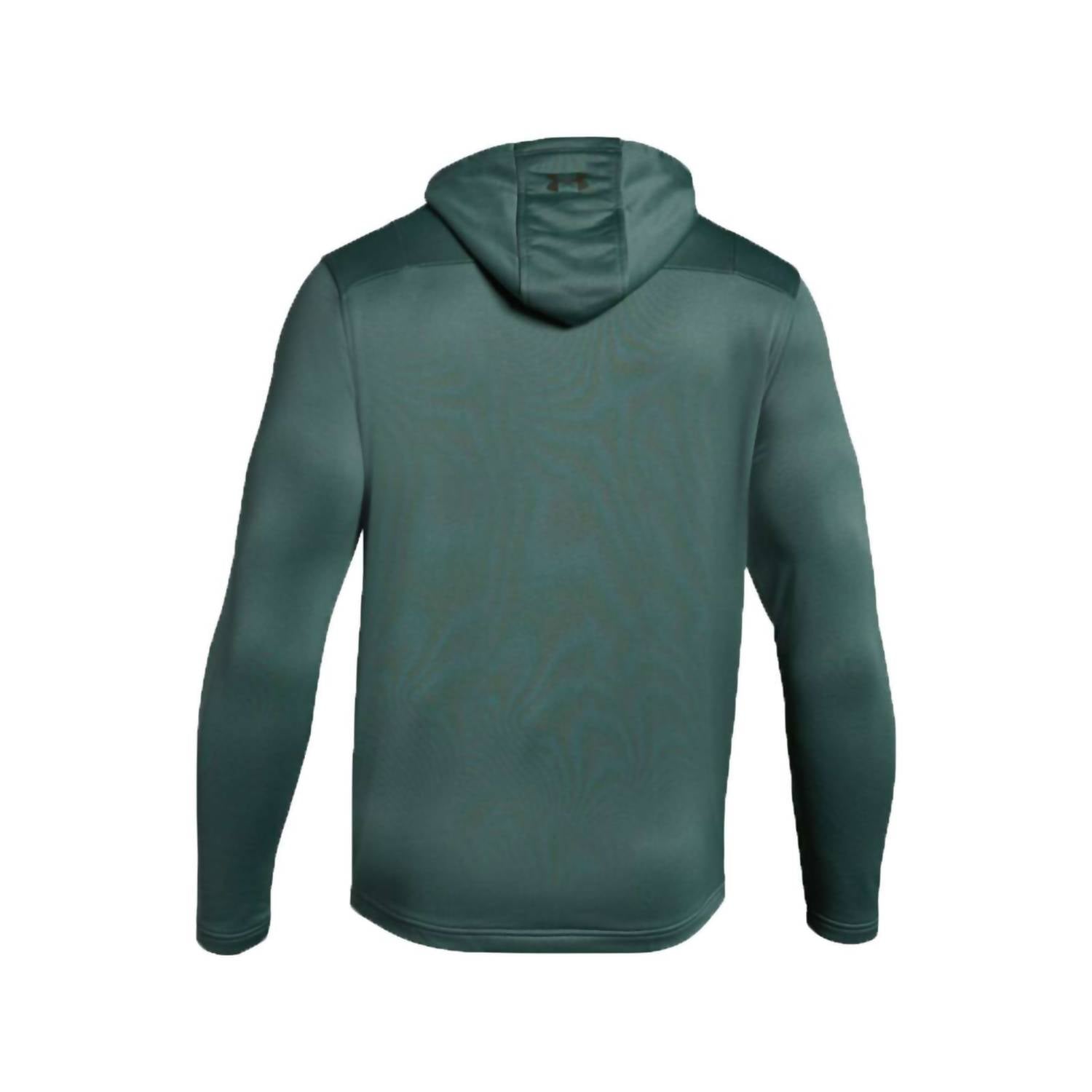 UNDER ARMOUR Men's Tech Terry Mtn Graphic Hoodie in toddy green - men's shirt - detail view